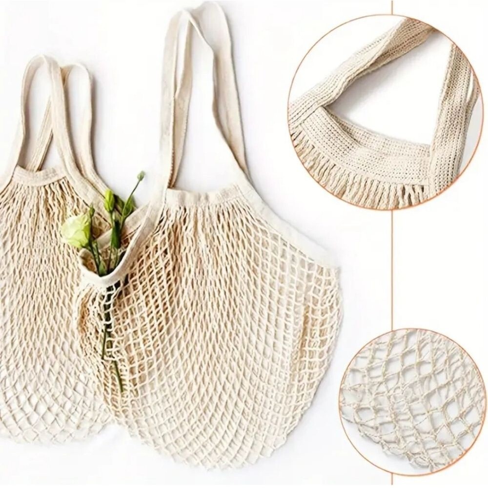 Mesh net tote bag